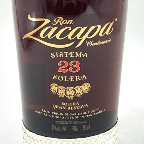 ロン サカパ センテナリオ 23年 ソレラ グラン レゼルヴァ 750ml 40% RON ZACAPA Centenario Solera Grand Reserva ラム酒【A1】