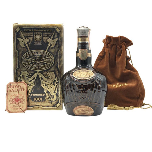 ローヤルサルート 21年 茶陶器 ウイスキー 700ml 40% ROYAL SALUTE スコッチウイスキー1277g【C3】