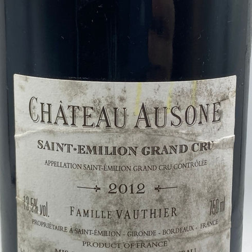 シャトー オーゾンヌ 2012 750ml 13.5% Chateau Ausone ボルドーワイン【H2】