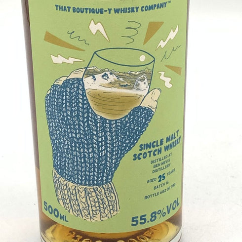 ベンネヴィス 25年 1996 ブティック ウイスキー バッチ16 10周年記念ボトル 500ml 55.8% BEN NEVIS スコッチウイスキー【F4】