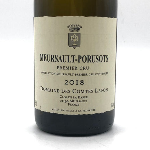 ドメーヌ デ コント ラフォン ムルソー ポリュゾ プルミエクリュ 2018 750ml 13% DOMAINE DES COMTES LAFON Meursault Porusots 白ワイン【B1】