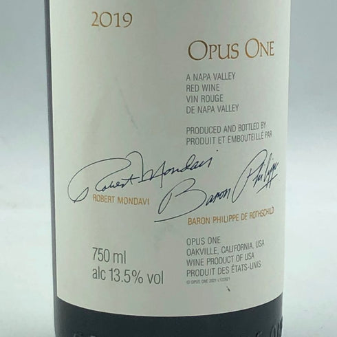 オーパスワン 2019 750ml 13.5% OPUS ONE シャンパン【L4】