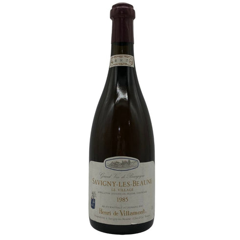 【ジャンク コルク半分落ち】アンリ ド ヴィラモン サヴィニー レ ボーヌ 1985 750ml 14% Henri de villamont ブルゴーニュワイン【L1】