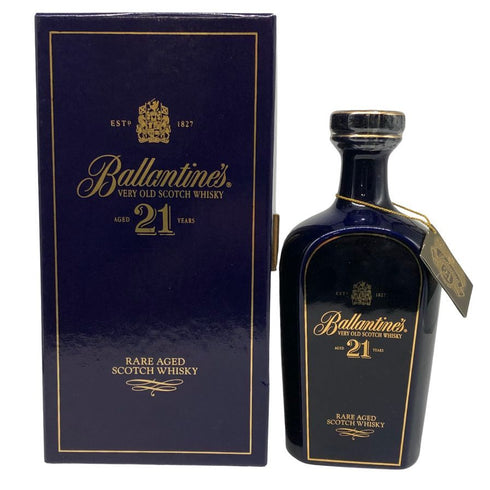バランタイン 21年 陶器ボトル 700ml 43% Ballantine's スコッチウイスキー1453g【Y】