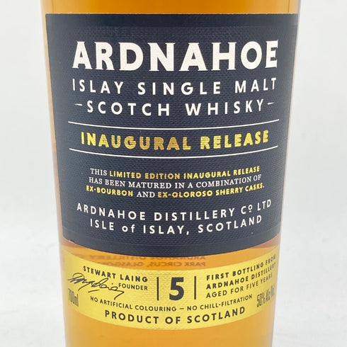 アイラ シングルモルト アードナッホー 5年 700ml 50% ARDNAHOE 【D1】