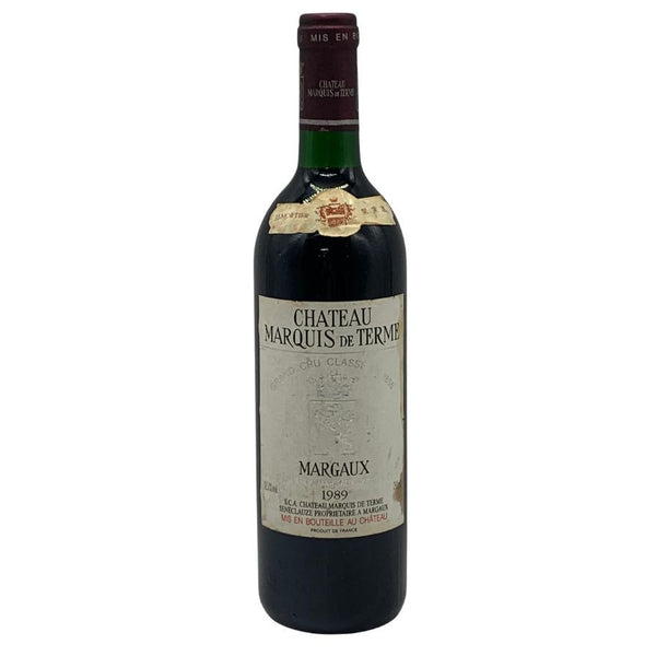 シャトー マルキ ド テルム マルゴー 1989 750ml 12.5% CHATEAU MARQUIS DE TERME MARGAUX ボルドーワイン【J0】