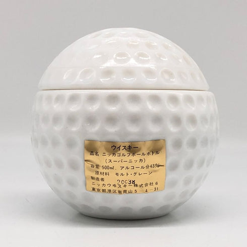東京都限定◆ニッカ ゴルフボール型 陶器ボトル 500ml 43% NIKKA 984g【U1】