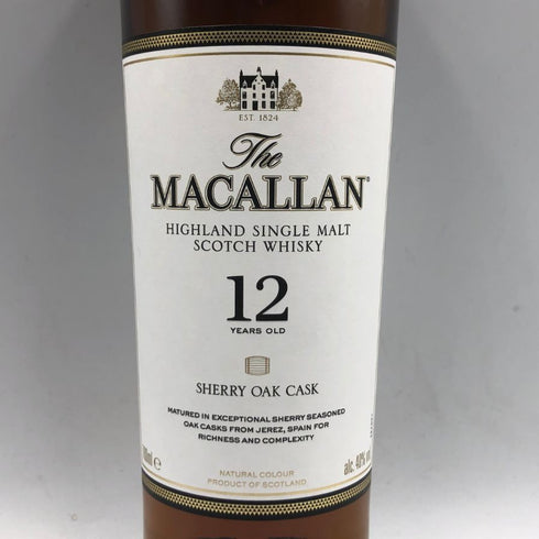 ザ マッカラン 12年 シェリーオークカスク 700ml 40% The MACALLAN スコッチウイスキー【O】
