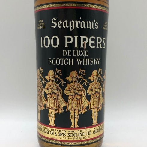 シーグラム 100 パイパーズ デラックス 750ml 43% Seagram's 100 PIPERS DE LUXE スコッチウイスキー【E1】