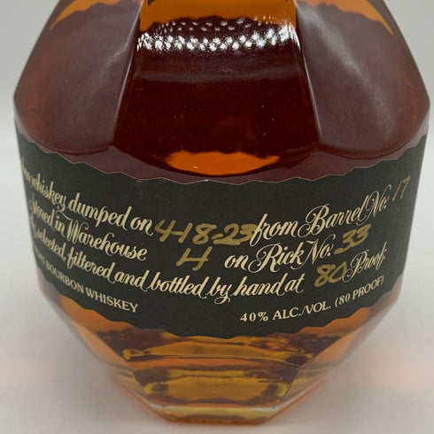 ブラントン シングルバレル ブラックラベル 2023 750ml 40% Blanton's SINGLE BARREL BLACK LABEL バーボン【W4】