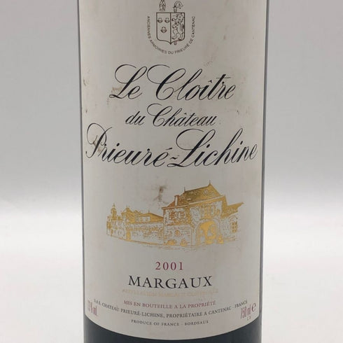 ル クロワトル デュ シャトー プリューレ リシーヌ 2001 750ml 13% Le Cloitre du Chateau Prieure Lichine ボルドーワイン【P4】