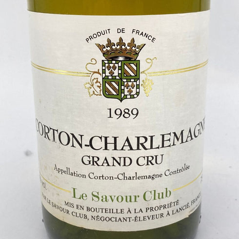 サヴォワ クラブ コルトン シャルルマーニュ グランクリュ 1989 750ml 13% Le Savour Club Corton Charlemagne Grand Cru 【SKU】