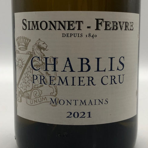 シモネ フェブル シャブリ プルミエ クリュ モンマン 2021 750ml 13% SIMONNET FEBVRE CHABLIS Premier Cru MONTMAINS 白ワイン【M0】
