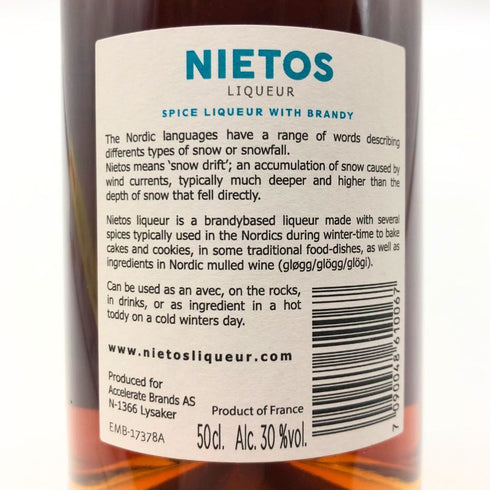 ニエトス スパイス リキュール 30% 500ml NIETOS リキュール【X】
