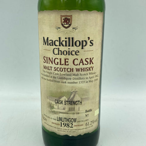 マキロップチョイス リンリスゴー 1982-1999 700ml 61.2% Mackillop's Choice Linlithgow【SKU】