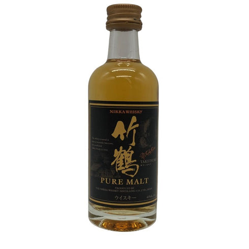 東京都限定◆ニッカ 竹鶴 NV 黒ラベル ピュアモルト 50ml 43% NIKKA 【M0】