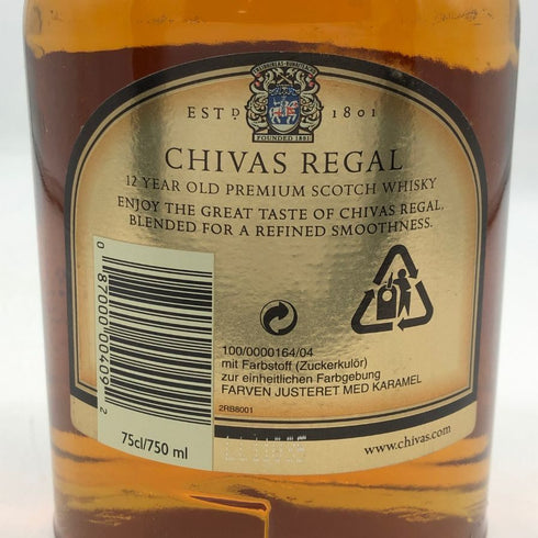 シーバス リーガル 12年 1801 750ml 43% Chivas Regal スコッチウイスキー【B1】