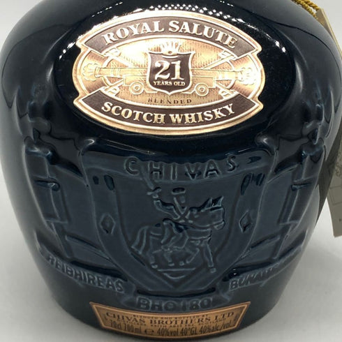 シーバス ブラザーズ ロイヤルサルート 21年 青陶器 700ml 40% CHIVAS BROTHERS ROYAL SALUTE スコッチウイスキー1421g【W0】