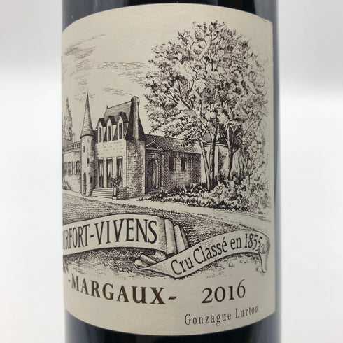 シャトー デュルフォール ヴィヴァン マルゴー 2016 750ml 13.5% Chateau Durfort Vivens Margaux ボルドーワイン【A】