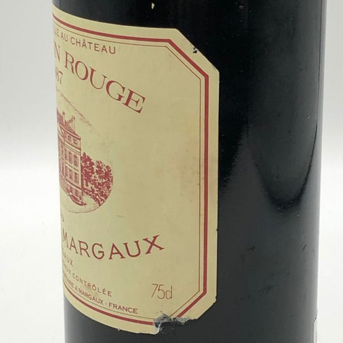 パヴィヨン ルージュ デュ シャトー マルゴー 1987 750ml 12.5% PAVILLON ROUGE DU CHATEAU MARGAUX ボルドーワイン【AFA15】