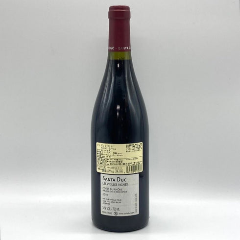 ドメーヌ サンタ デュック レ ヴィエイユ ヴィーニュ 2010 750ml 14% Domaine Santa Duc フランスワイン【C3】