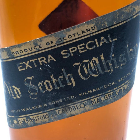 ジョニーウォーカー ブラックラベル エクストラ スペシャル 金キャップ 容量&度数不明 Johnnie Walker BLACK LABEL EXTRA SPECIAL スコッチウイスキー【J1】
