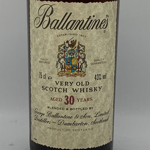 バランタイン 30年 ベリーオールド 金キャップ 青青紋章 750ml 43% Ballantine's VERY OLD スコッチウイスキー【D4】