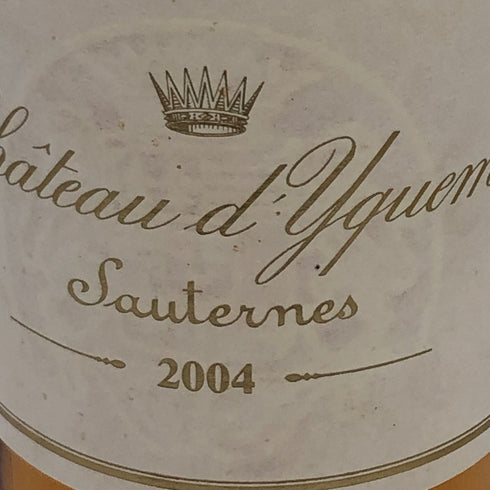 シャトー ディケム ソーテルヌ 2004 750ml 14% Chateau d’yquem 白ワイン【G2】