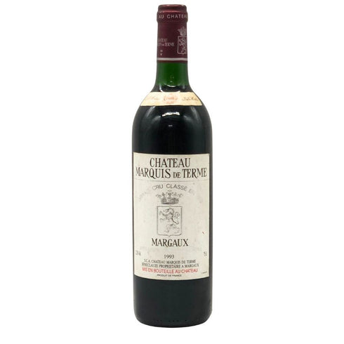 シャトー マルキ ド テルム マルゴー 1993 750ml 12.5% CHATEAU MARQUIS DE TERME MARGAUX ボルドーワイン【A3】