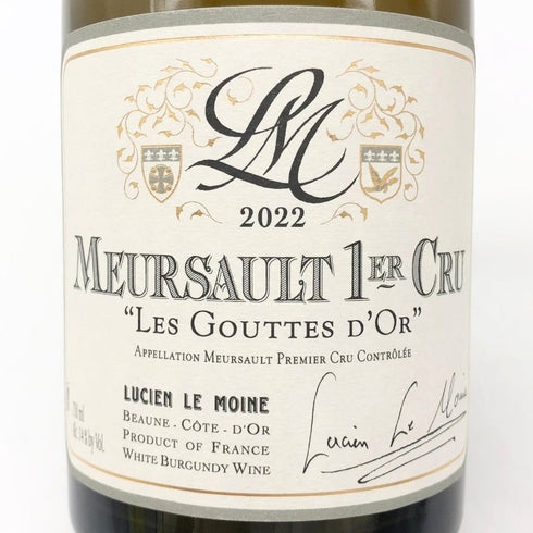 ルシアン ル モワンヌ ムルソー プルミエ クリュ グット ドール 2022 750ml 13% Lucien Le Moine Meursault 1er Cru Les Gouttes d'Or 白ワイン【Q4】