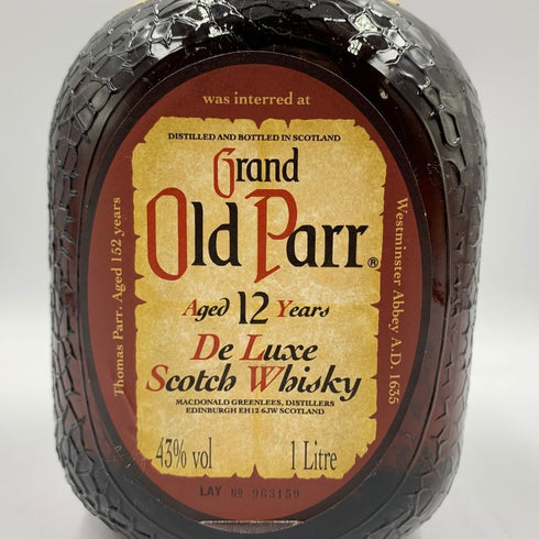 グランド オールドパー 12年 デラックス 1000ml 43% Grand Old Parr De Luxe スコッチウイスキー【V1】