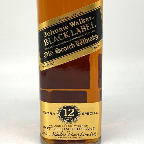 ジョニーウォーカー ブラックラベル 12年 エクストラ スペシャル 黒金キャップ 750ml 43% Johnnie Walker BLACK LABEL EXTRA SPECIAL スコッチウイスキー【B4】