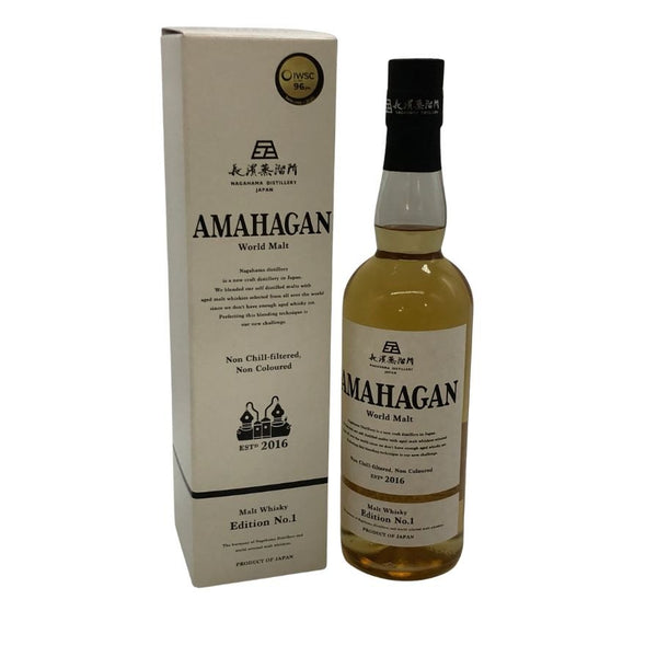 東京都限定◆長濱蒸溜所 アマハガン ワールドモルト 2016 エディション No.1 700ml 47% AMAHAGAN World Malt Edition No.1 【L4】