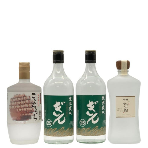 【米焼酎4本セット】吟香 鳥飼 720ml 27%&東京農大 ぎん 720ml 25%&こころもち 720ml 25% 米焼酎【7-0】