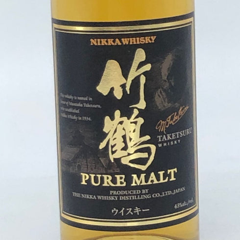 東京都限定◆ニッカ 竹鶴 NV 黒ラベル ピュアモルト 180ml 43% NIKKA 【H4】