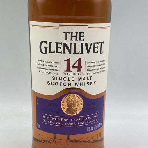 グレンリベット 14年 コニャックカスク 750ml 40% GLENLIVET スコッチウイスキー【C4】