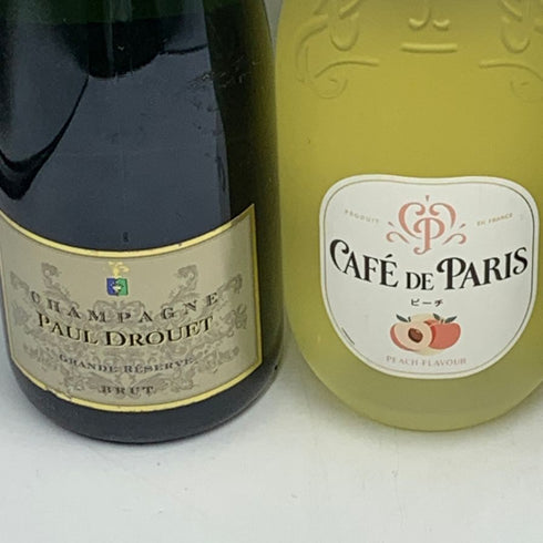 シャンパン 【4本セット】 カフェ ド パリ ピーチ 750ml 6% BELLENDA 750ml 12% Doquet Jeanmaire 750ml 12% PAUL DROUET 750ml 12.5% シャンパン【7-10】