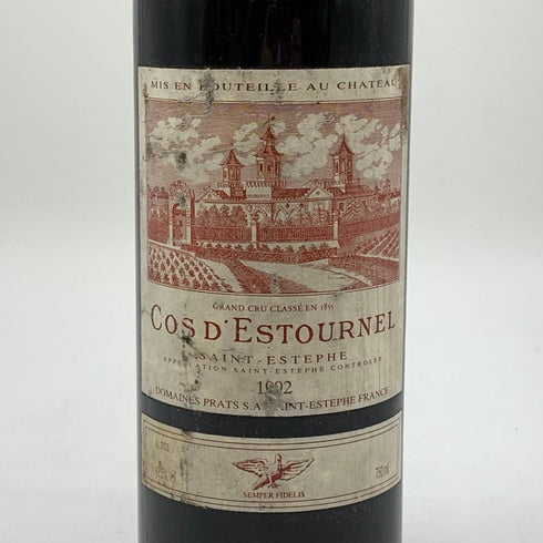 シャトー コス デストゥルネル 1992 750ml CHATEAU COS D'ESTOURNEL ボルドーワイン【E】