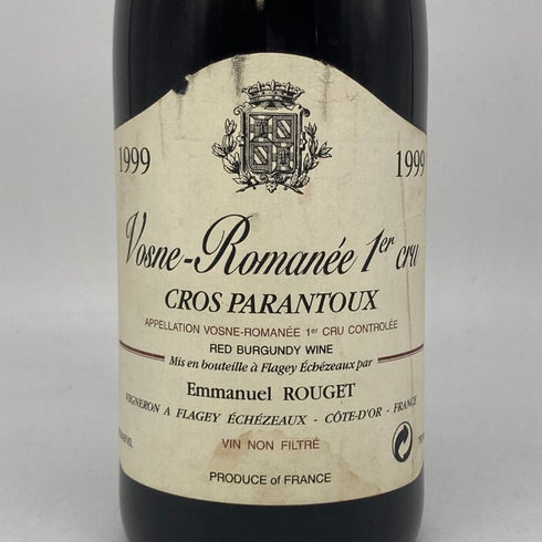エマニュエル ルジェ ヴォーヌ ロマネ プルミエ クリュ クロ パラントゥ 1999 750ml 13.5% Emmanuel Rouget ブルゴーニュワイン【K1】