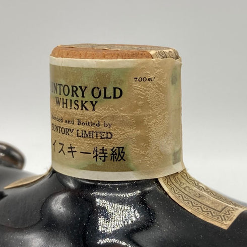 東京都限定◆サントリー オールド ウイスキー 特級 干支ボトル 陶器ボトル 丑歳 牛 700ml 43% SUNTORY OLD WHISKY 1239.6g【Y】