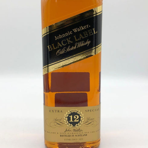 ジョニーウォーカー 12年 ブラックラベル エクストラスペシャル 黒キャップ 750ml 43% Johnnie Walker BLACK LABEL EXTRA SPECIAL スコッチウイスキー【G1】