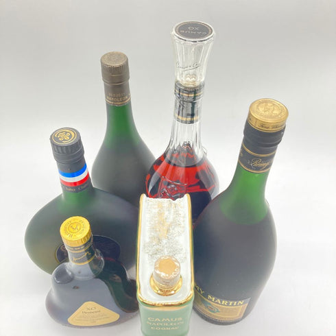 ヘネシー XO クリアボトル 金キャップ ハーフボトル & ブランデー 6本セット Hennessy【7F】