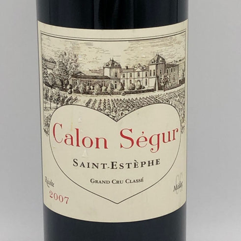 シャトー カロン セギュール 2007 750ml 12.5% Chateau Calon Segur ボルドーワイン【I4】