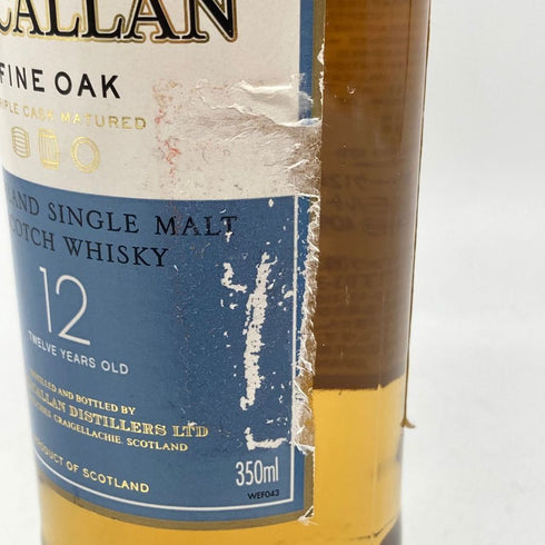 マッカラン 12年 ファインオーク 350ml 40% MACALLAN FINE OAK 【E4】