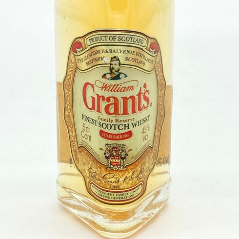 グランツ ファイネスト スコッチ ウイスキー 50ml 43% Grant`s スコッチウイスキー【G2】