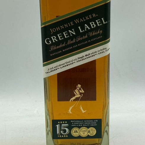 ジョニーウォーカー グリーンラベル 15年 700ml 43% JOHNNIE WALKER GREEN LABEL スコッチウイスキー【E3】