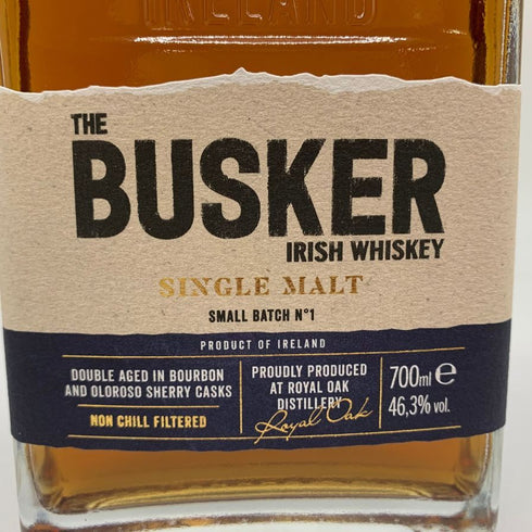 バスカー シングルモルト スモールバッチ No.1 700ml 46.3% BUSKER アイリッシュウイスキー【S4】