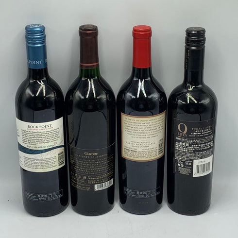 赤ワイン まとめ【4本セット】 ROCK POINT 750ml 13.8% Ruby V 750ml 13.5% Guenoc 750ml 14% 9LIVES 750ml 14% 赤ワイン【MA6】