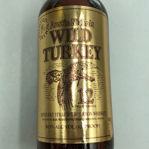 【同梱不可】ワイルドターキー 12年 リミテッド エディション ゴールドラベル 750ml 50.5% WILD TURKEY LIMITED EDITION バーボン【A3】