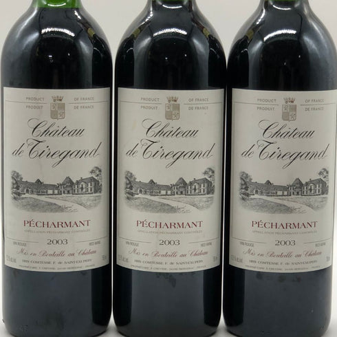 赤ワイン6本まとめ シャトー ド ティレガン 2003 750ml 12.5% Château de Tiregand 赤ワイン【20】